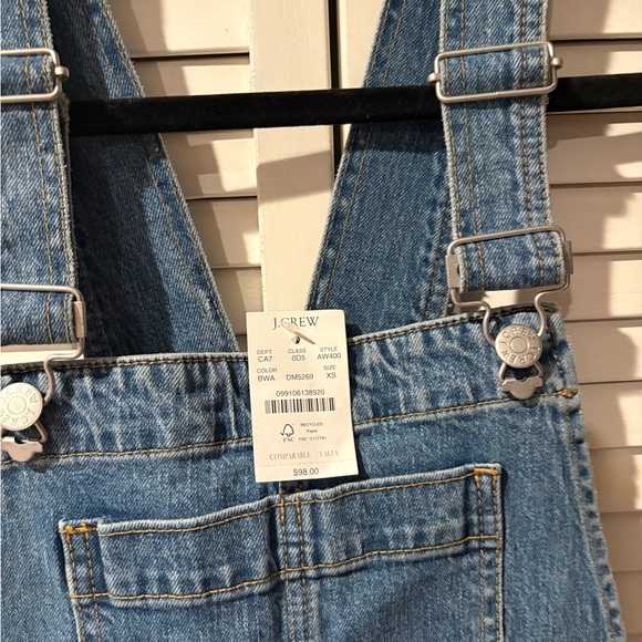 J. Crew Blue Denim Overalls - Picture 2 of 7